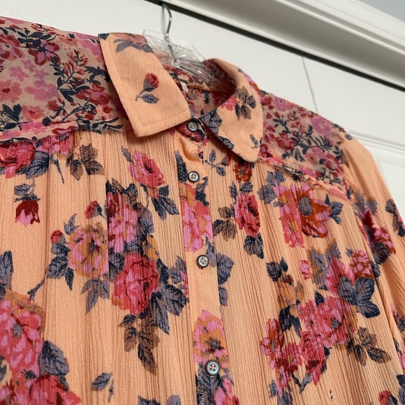 Free People Hold On To Me Floral Blouse - Picture 5 of 7